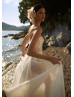 Sexy Glitter Lace Slit Beach Wedding Dress Sexy Glitter Lace Slit Beach Wedding Dress